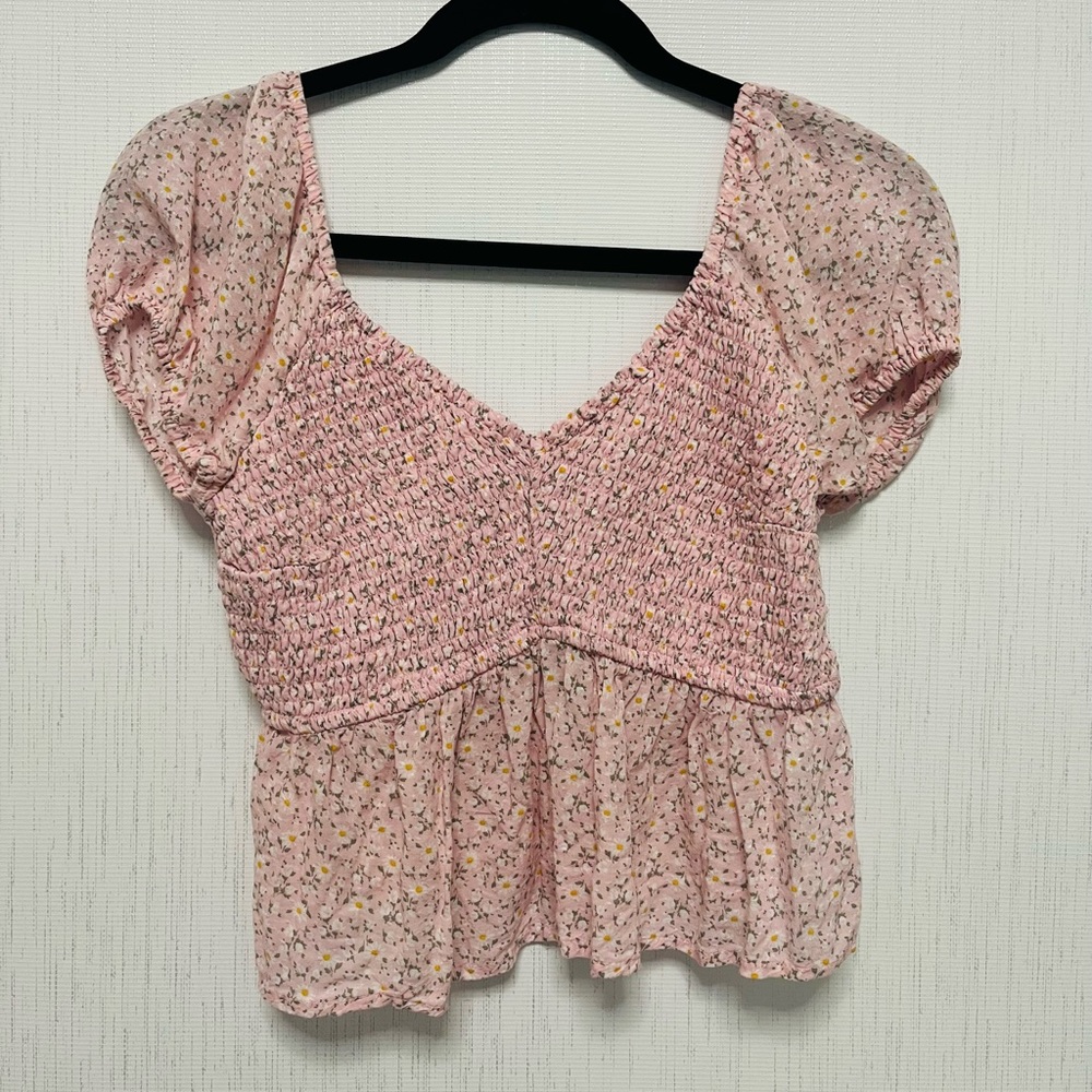 hollister baby ruffle top